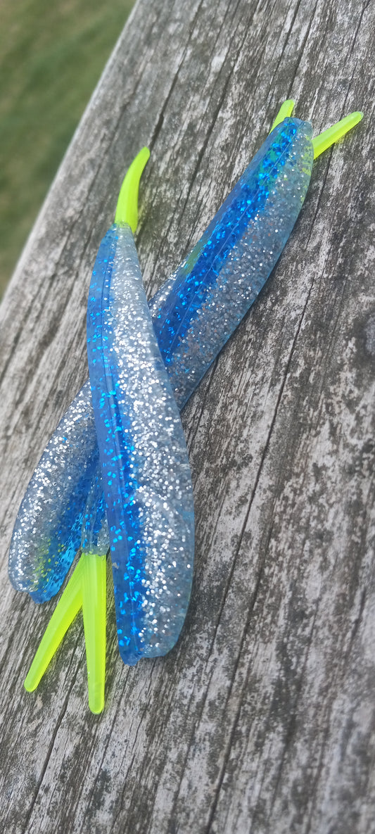 Blue Ice w/Chartreuse Tail Minnow